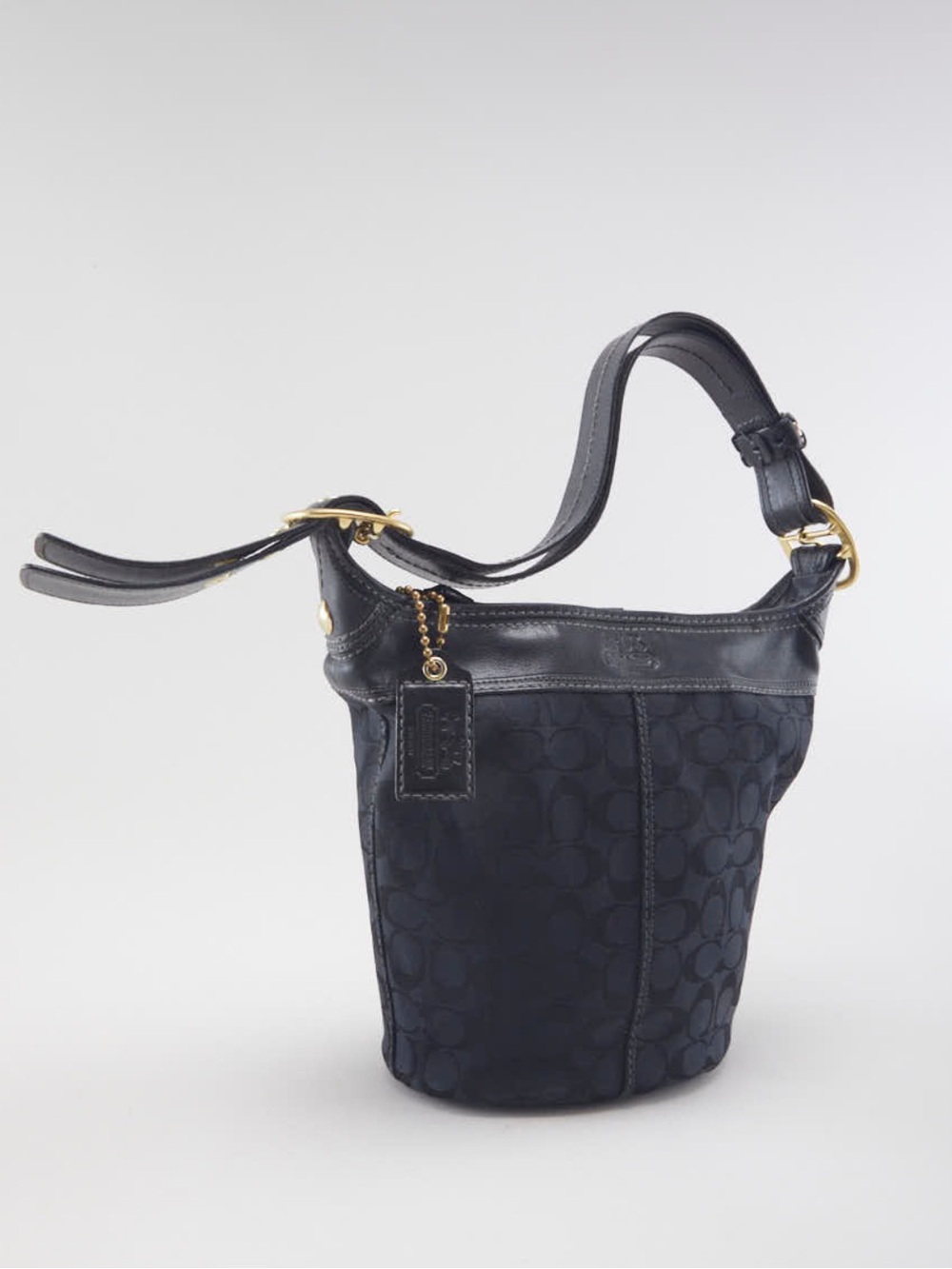 COACH Signature canvas & leather bucket bag